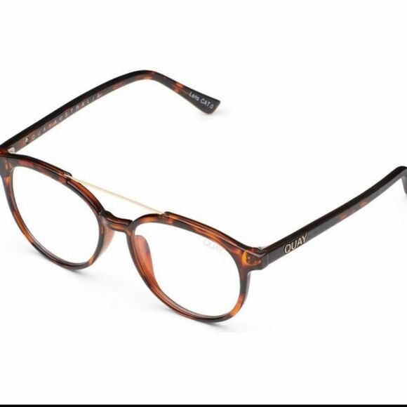 Quay Australia Comment Below Blue Light Glasses- Tortoise main image 11